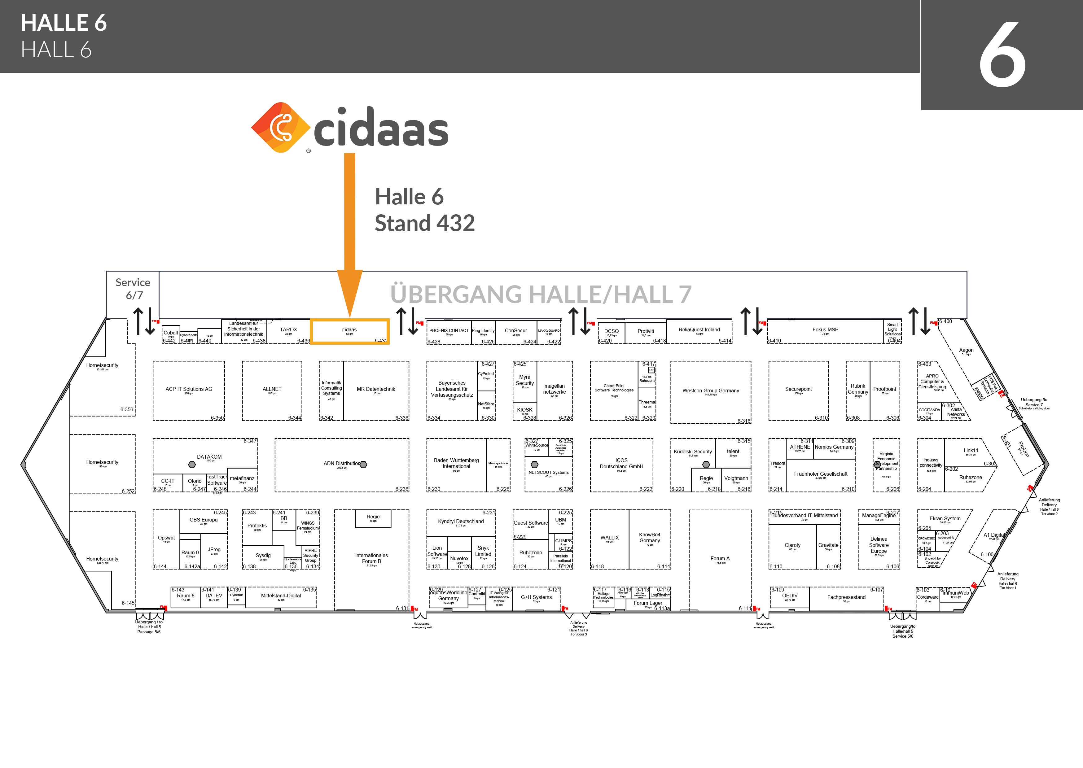 it-sa-22-Hallenplan-cidaas Halle-7